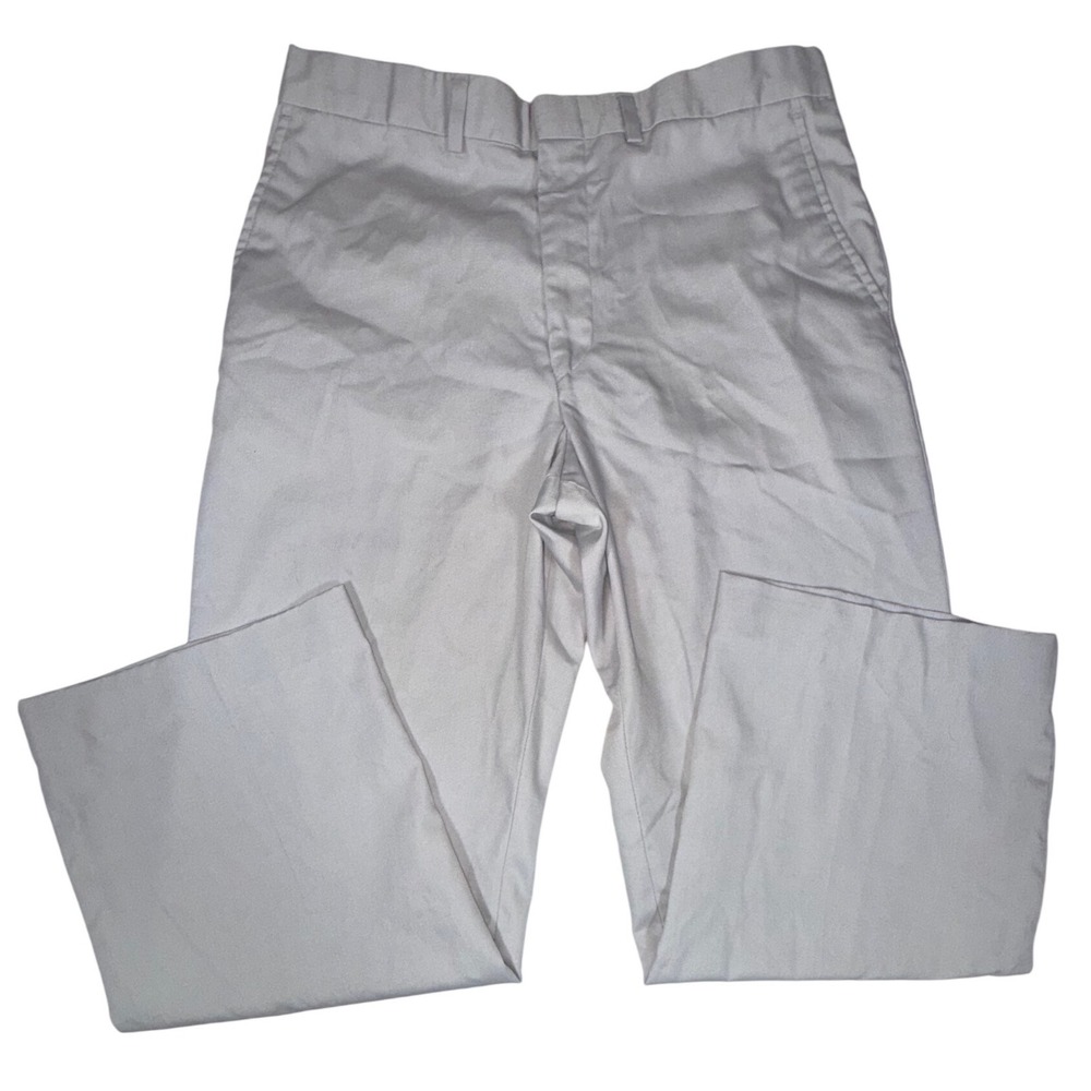 John Weitz Dress Pants Mens 33x24 Light Gray Straight Leg Made in USA